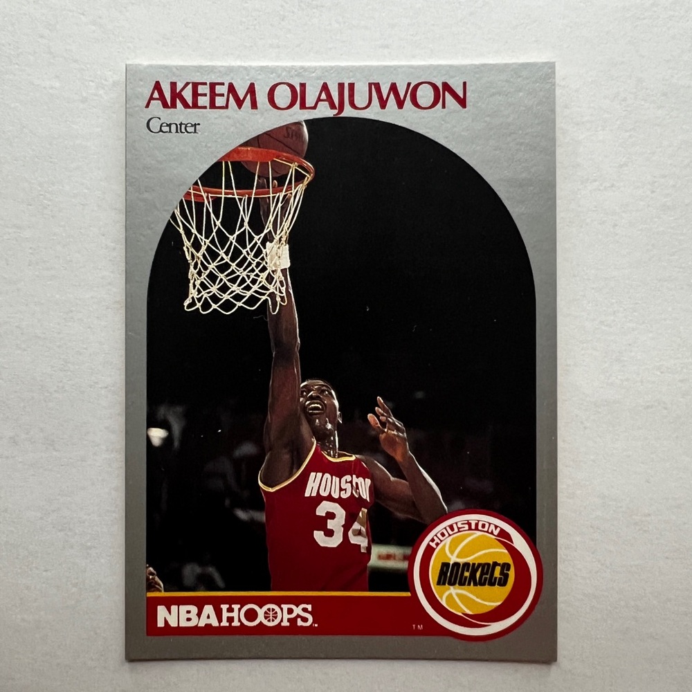 Akeem Olajuwon NBA Hoops Card